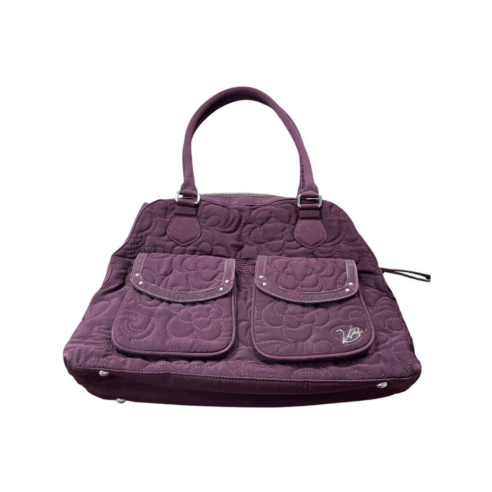 Vera Bradley Womens Purple Quilted Medium Shoulder handbag medium SKU 8577